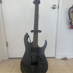  Ibanez Maple Black Electric Guitar w Strap