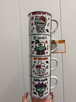 Sanrio Halloween Stackable Mug Set with Rack