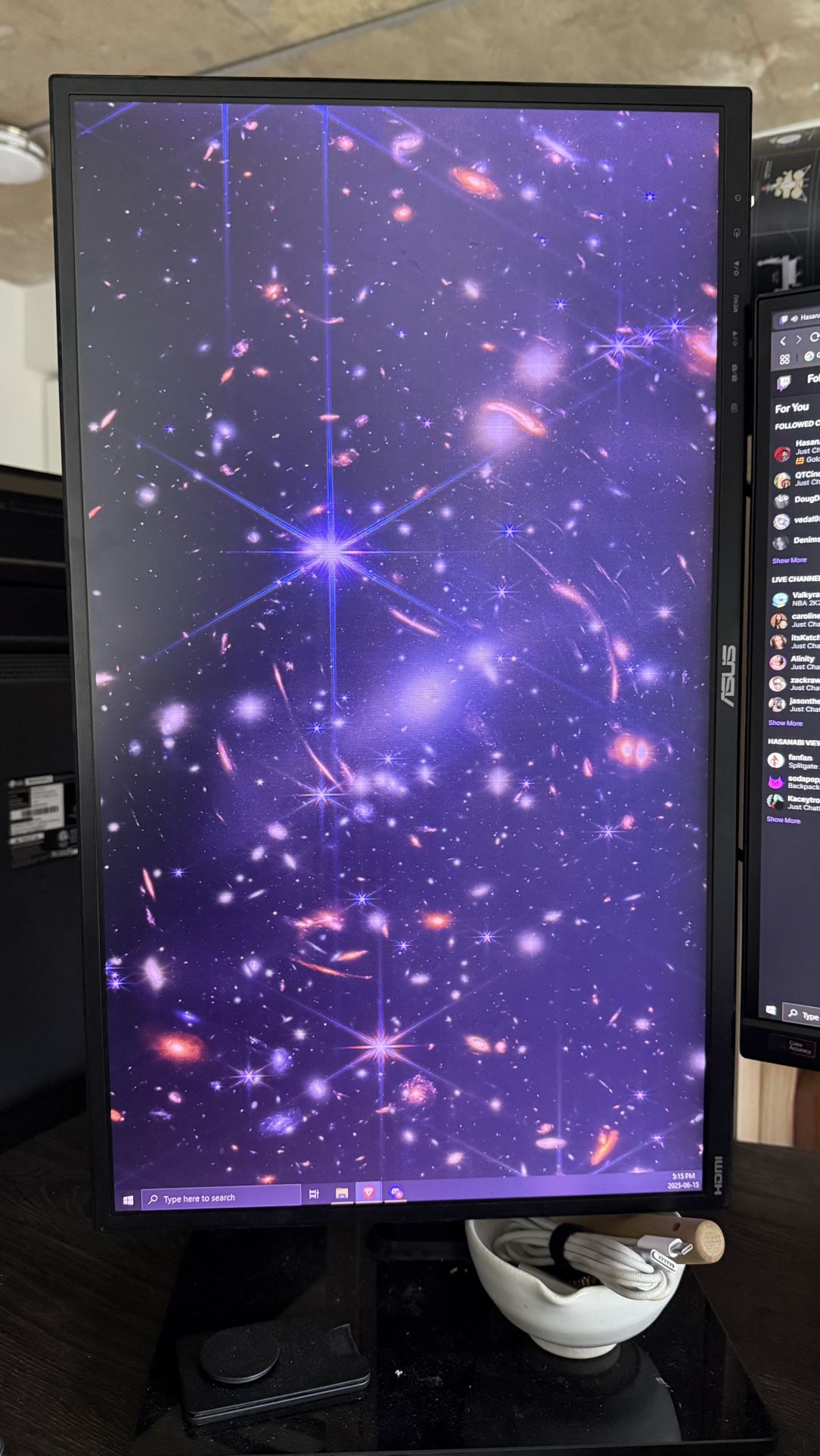 Two ASUS 24” HD Monitors