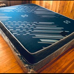 Set Queen Mattress 9”+ Box Spring rand New delivery Available