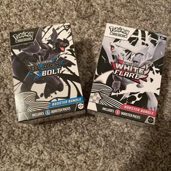 Pokemon Black Bolt And White Flare Booster Bundle