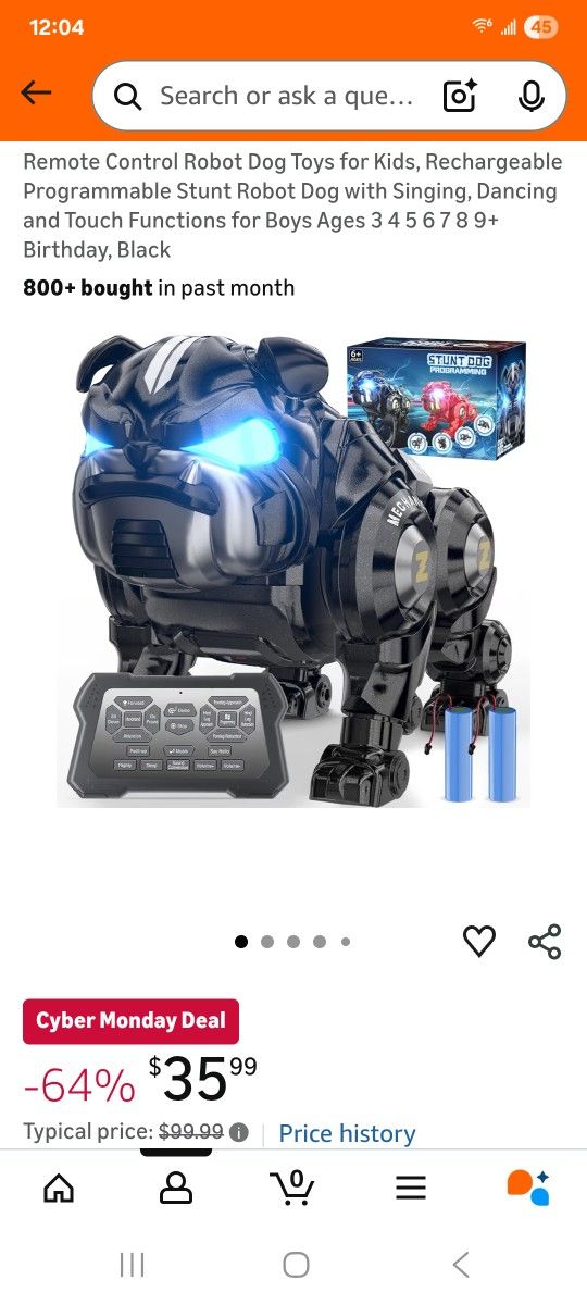 (NEW)Remote Control Robot Dog