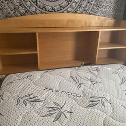Full Real Wood Storage Bed W/ USB & Power Outlets