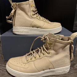 Nike SF Air Force 1 Mid Mushroom womens Size 7.5 High Top Tactical Sneakers