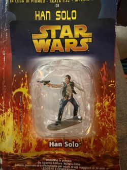 Han Solo Figurine Collectible and coloring book Star Wars 2004