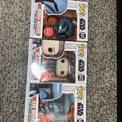 3 Funko Pops