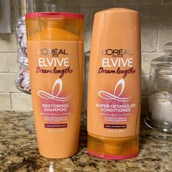 Set of 2 L’Oréal dream lengths restoring shampoo & detangler conditioner•12.6oz•all for $5