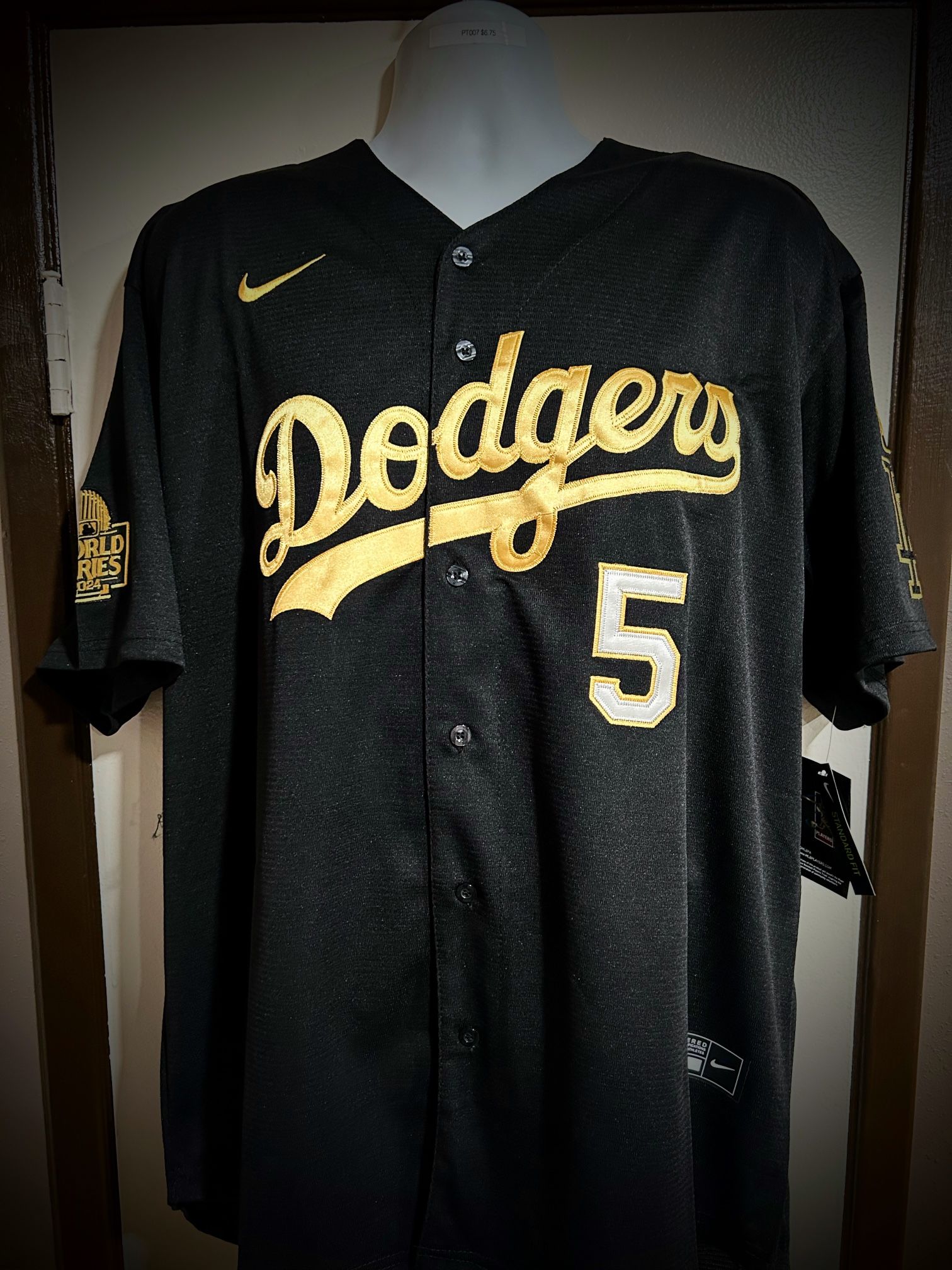 Los Angeles Dodgers #5 Freddie Freeman Word Series Champion Baseball Jersey - S.M.L.3X