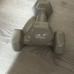 Dumbbells And Yoga Matt In Good Condition 