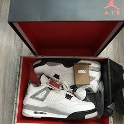 Air Jordan 4 Retro OG White Cement Men’s Size 10