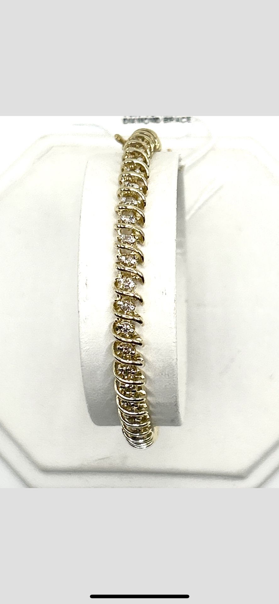 14kt Yg 1.50ct Tw Diamond Bracelet