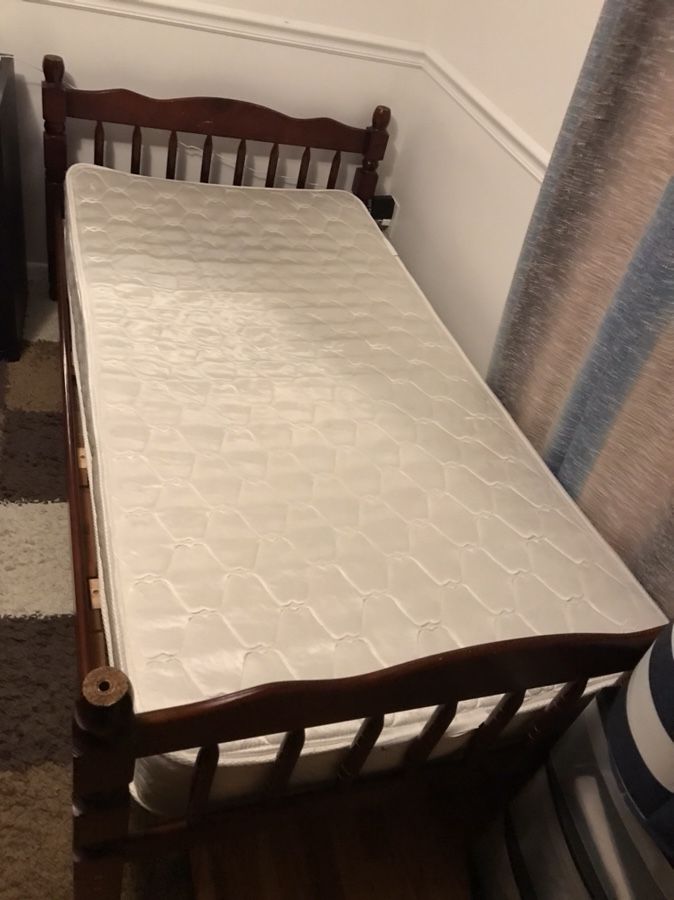 Twin Size Bed with Mattress