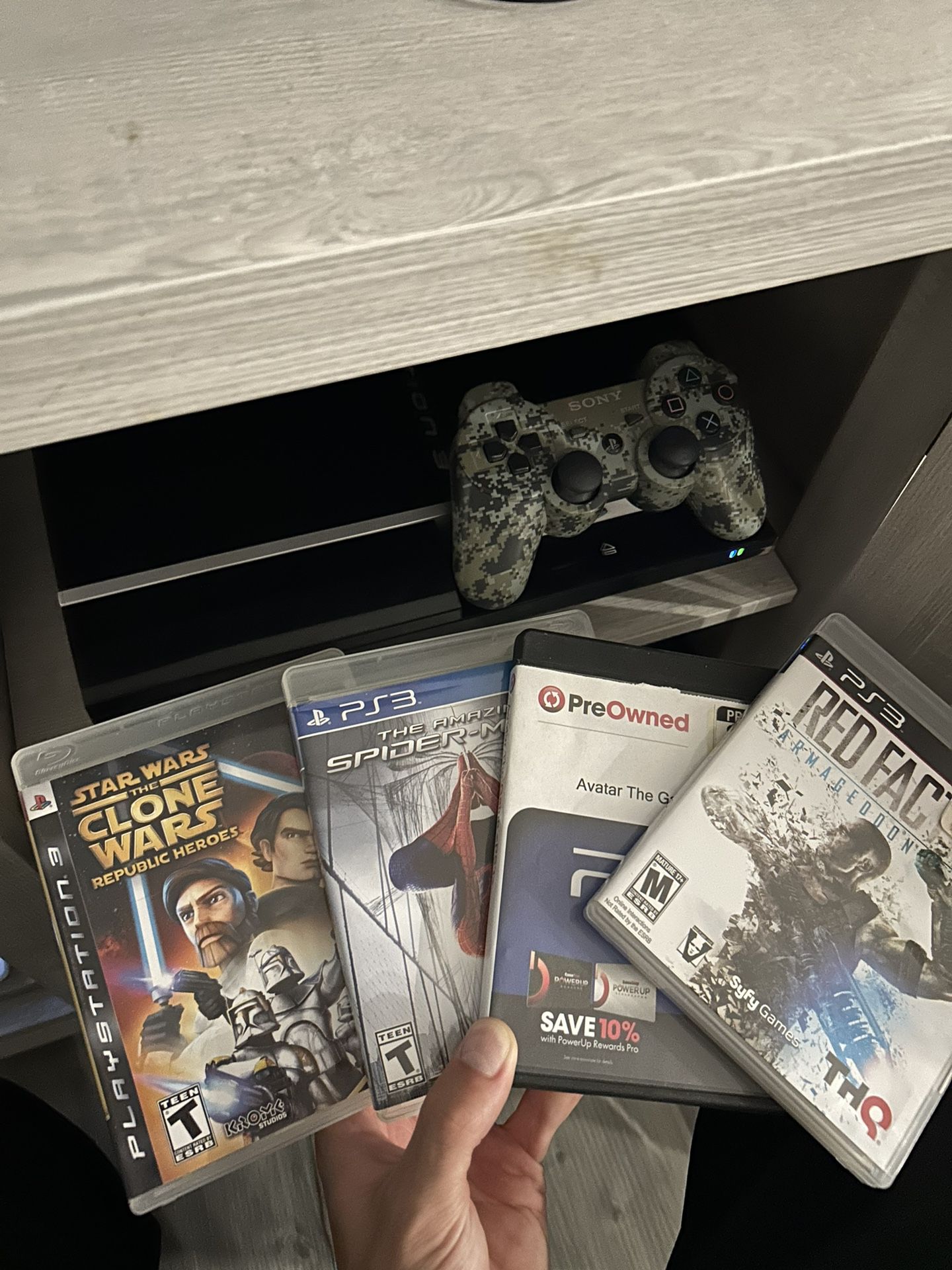 Ps3 bundle lot with 4 games and 1 controller 