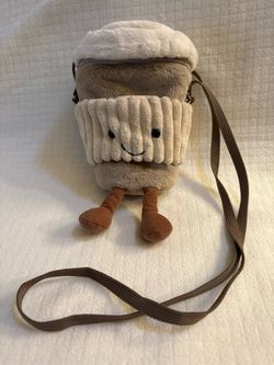 Jellycat crossbody bag-coffee