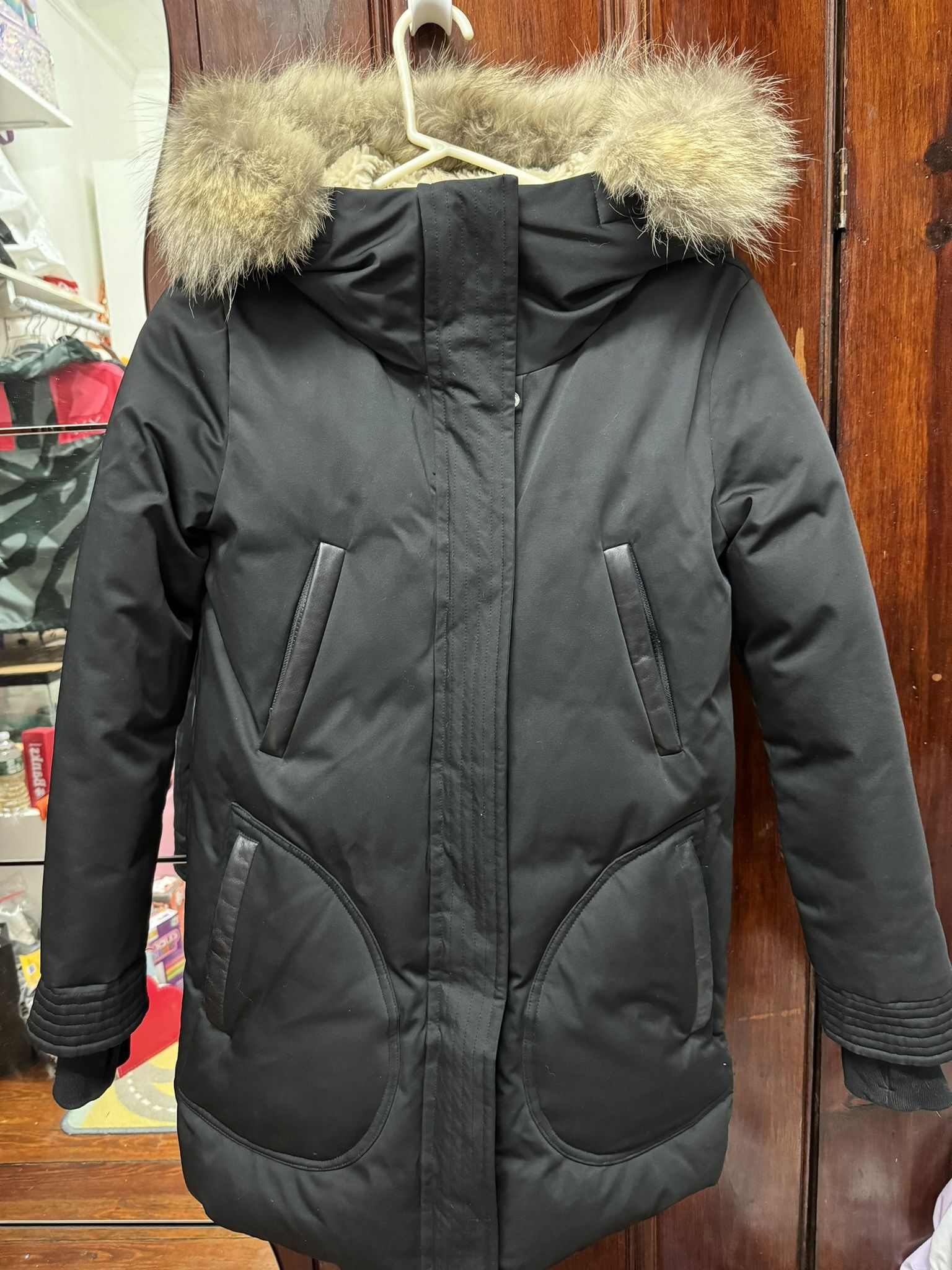 Womens Soia & Kyo XS parka puffer jacket gently used (a Mackage brand)