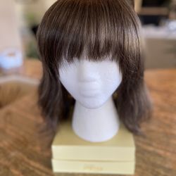 Medium Brown Synthetic Topper