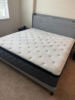 Sealy King Size Mattress and bed frame