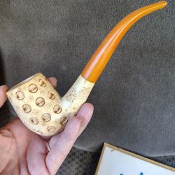 Vintage Unused Meerschaum Lattice Pipe
