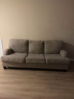 Used Beige 3-Seat Couch / Sofa