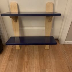 Vintage Baseball Bat Trophy Display Wall Shelf