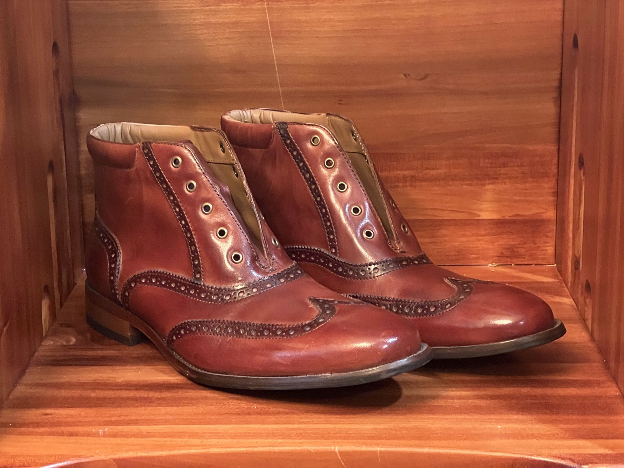 Cole Haan Wingtip/Oxford Lace up Boots Brand New