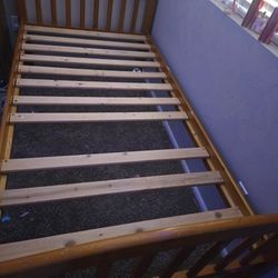 Twin Sized Wooden Bed Frame