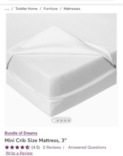 Mini crib mattress