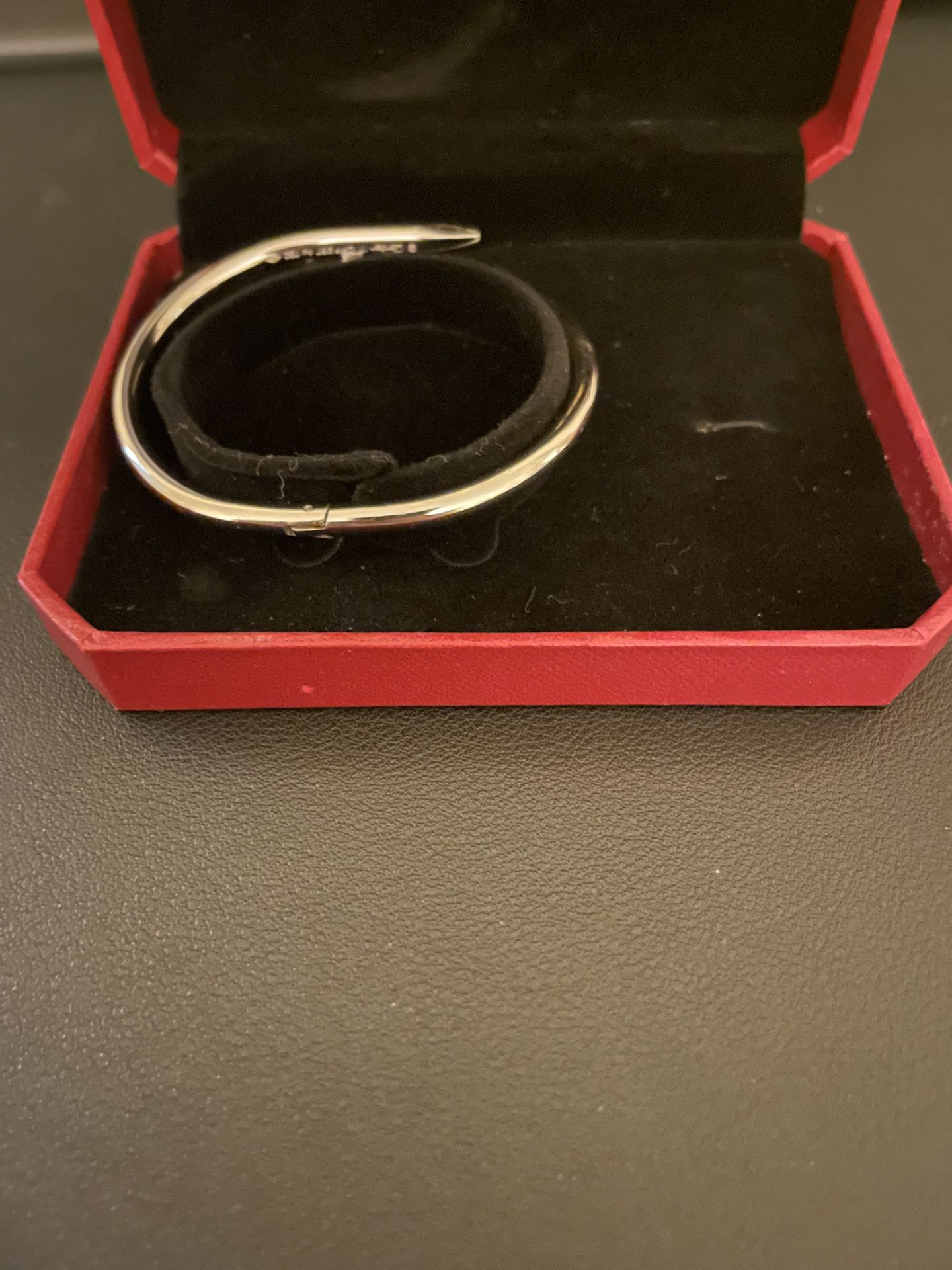 Cartier Nail Bracelet Silver 17 Cm