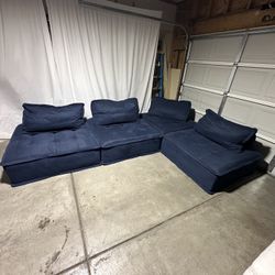 Blue Modular Sectional *Free Delivery* 