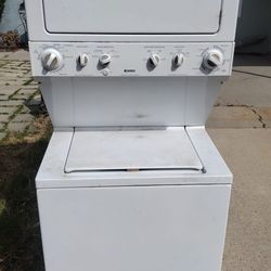 Stacked washer and gas dryer obo