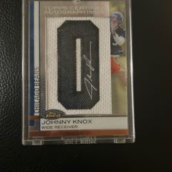 Johnny Knox Autograph