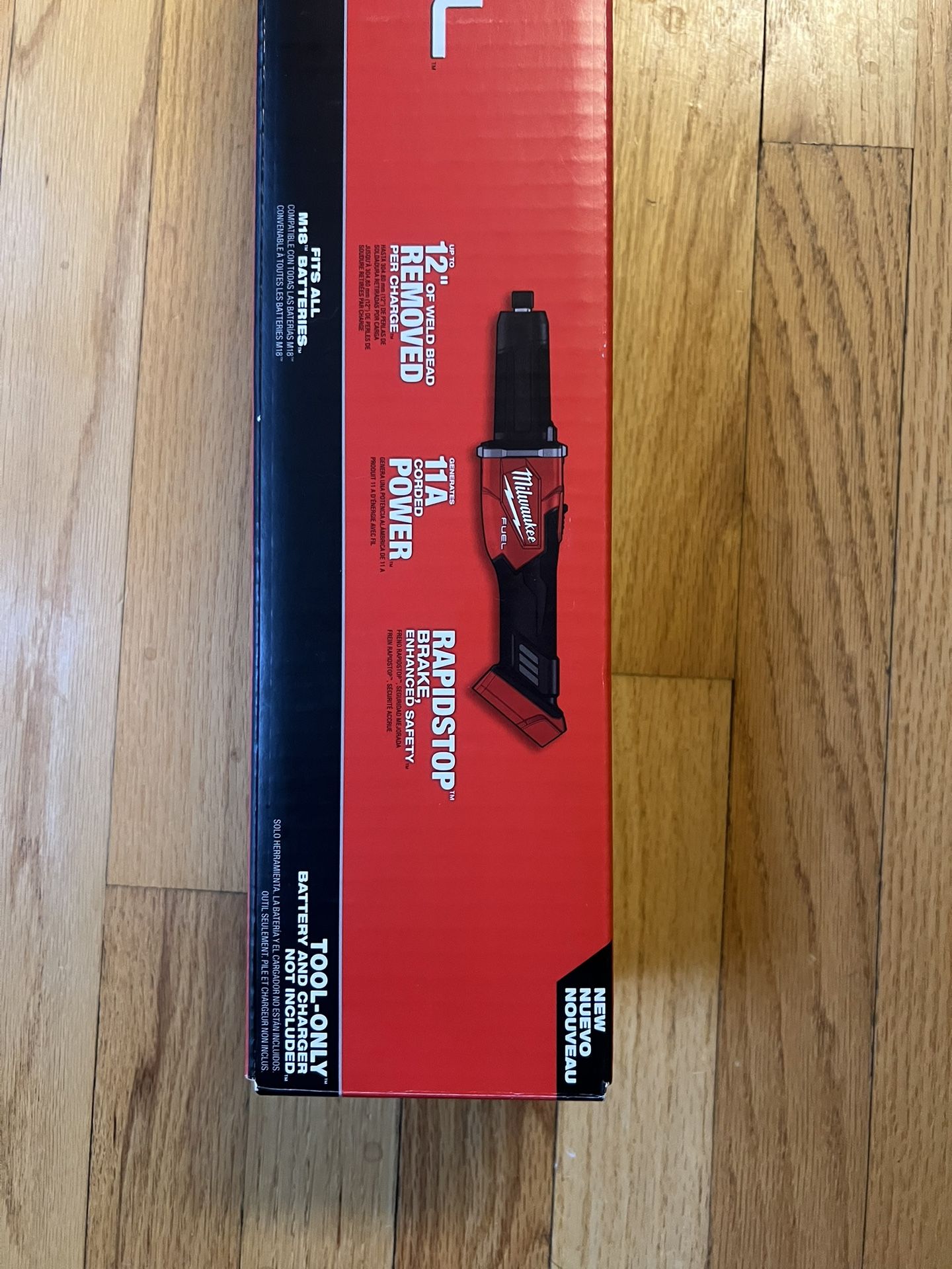 Milwaukee M18 FUEL 18V Brushless  1/4 in. Braking Die Grinder Slide Switch (Tool