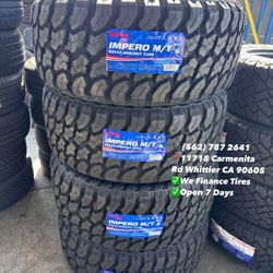 33x12.50r20 Zeta MT Set of Tires Installed and Balanced Set de Llantas Nuevas Instaladas y Balanceadas