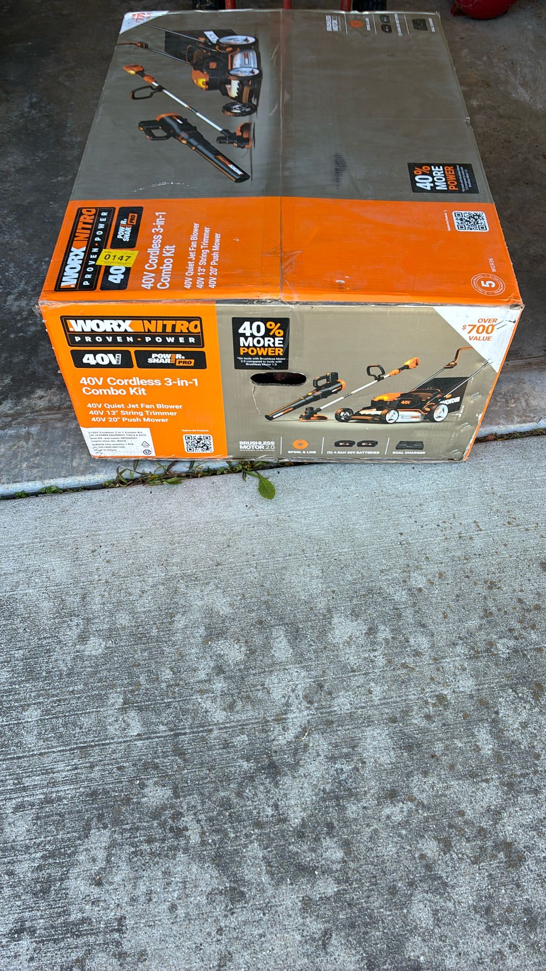 Brand New Electric Lawnmower Combo Kit