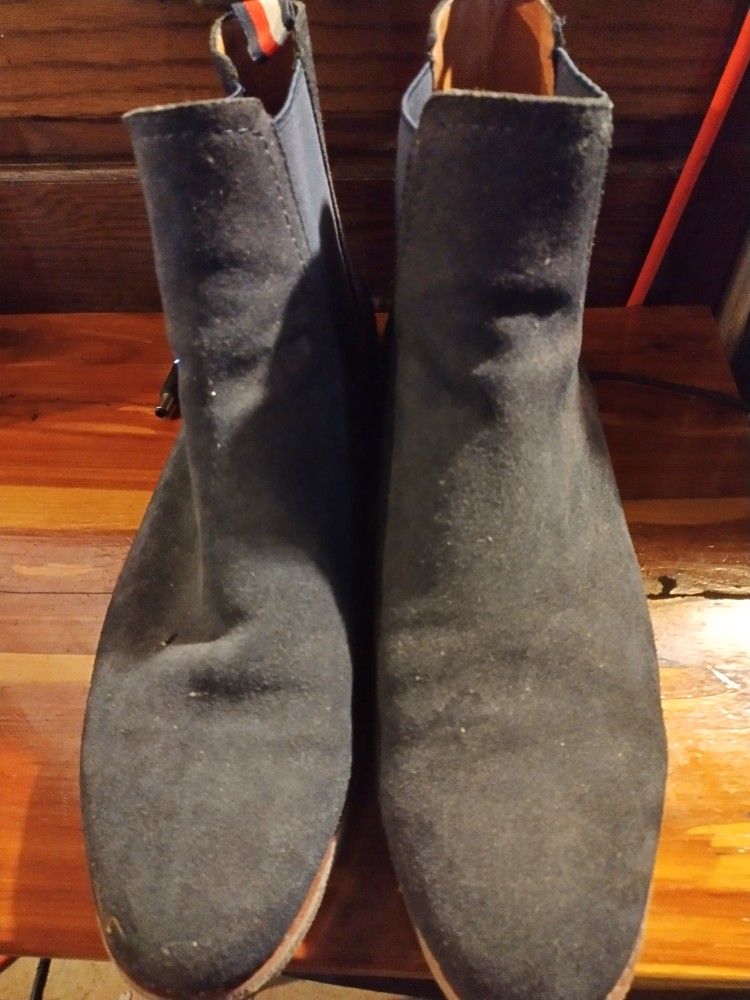 Tommy Hilfiger Men’s Blue Suede Boots Size 12 – Great Condition