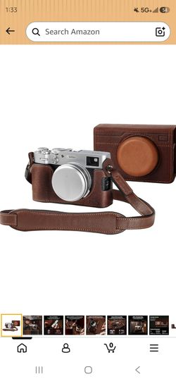 SMALLRIG Leather Half Case for FUJIFILM X100VI, Flip Cover, Shoulder Strap
Genuine Leather Material, Portable and Protecting (Brown)