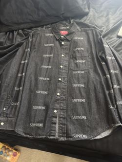 Supreme Denim Long Sleeve Button Up Sz M