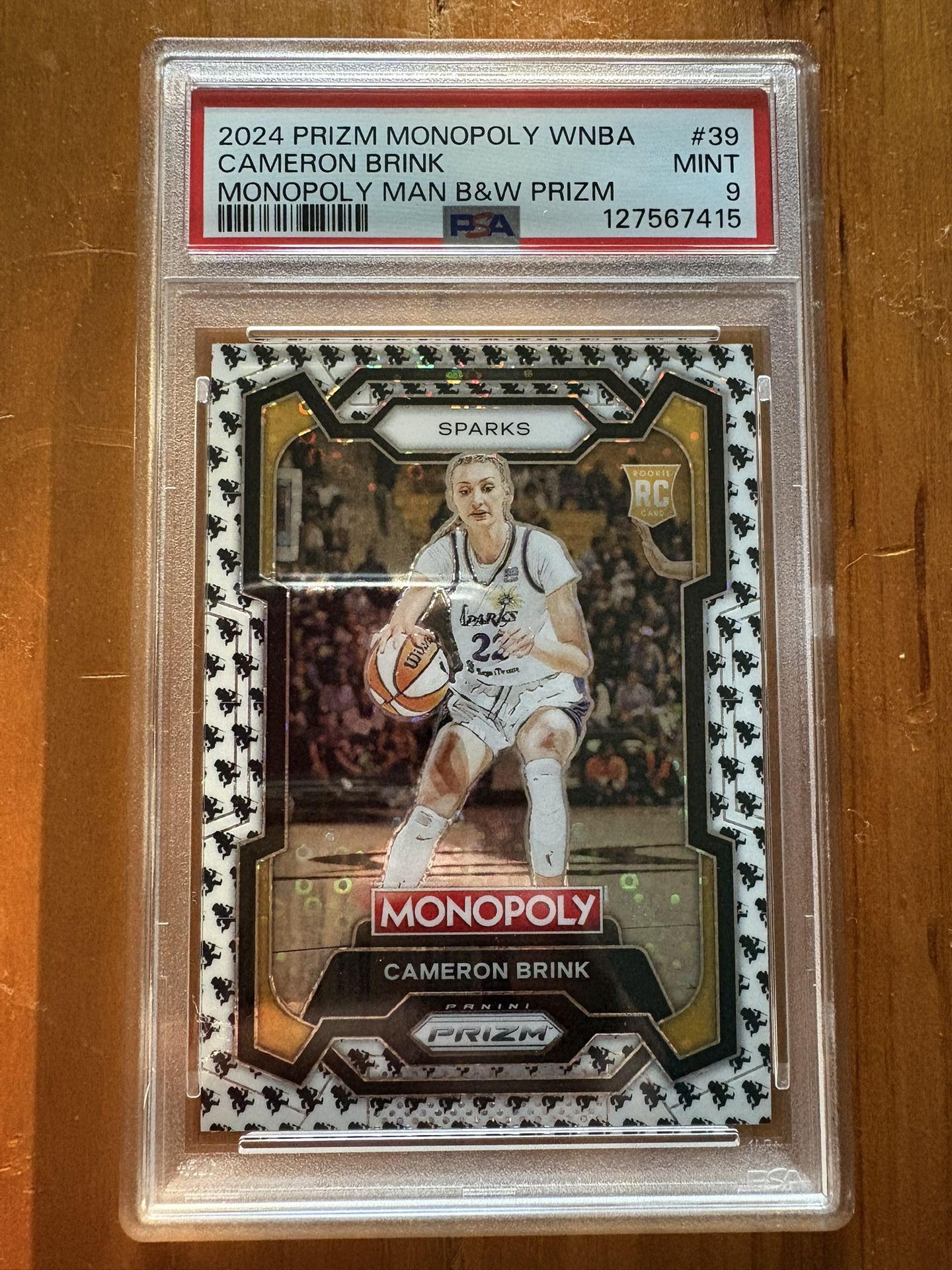 Cameron Brink Monopoly Man Prizm PSA 9