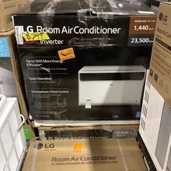 LG Electronics 23,500 BTU Dual Inverter Smart Window Air Conditioner Cools 1,440 Sq. Ft. with Remote, Wi-Fi Enabled