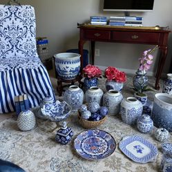 Blue  and  White Chinoiserie Decor 