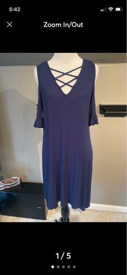Blue casual dress Blue casual dress