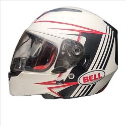 Bell RS-2 Swift Matt White/Black/Red Helmet, LARGE 