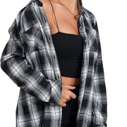 Women’s Buffalo Plaid Flannel Shirt 