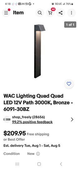 Brand New In Box $60.00 A Piece Bright LED Outdoor Path Lights  