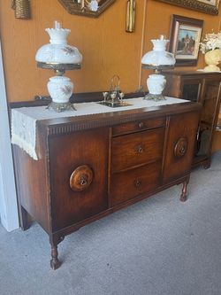 Buffet credenza sideboard antique solid wood