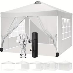 10x10 Ezup Popup Canopy Tent - 4 Walls 