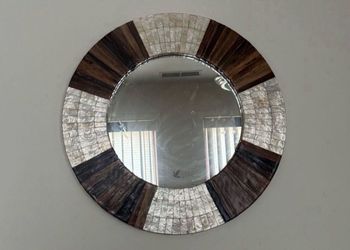 Tri Color 24” Wall Art Mirror  (Great Condition) Price Is FIRM