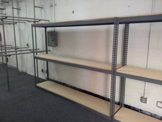 Industrial Shelving 96 in W x 18 in D New 3 Tier Boltless Warehouse Garage Storage Container Shed Rack Delivery Available