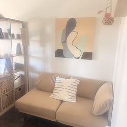 Velvet sofa - burrow