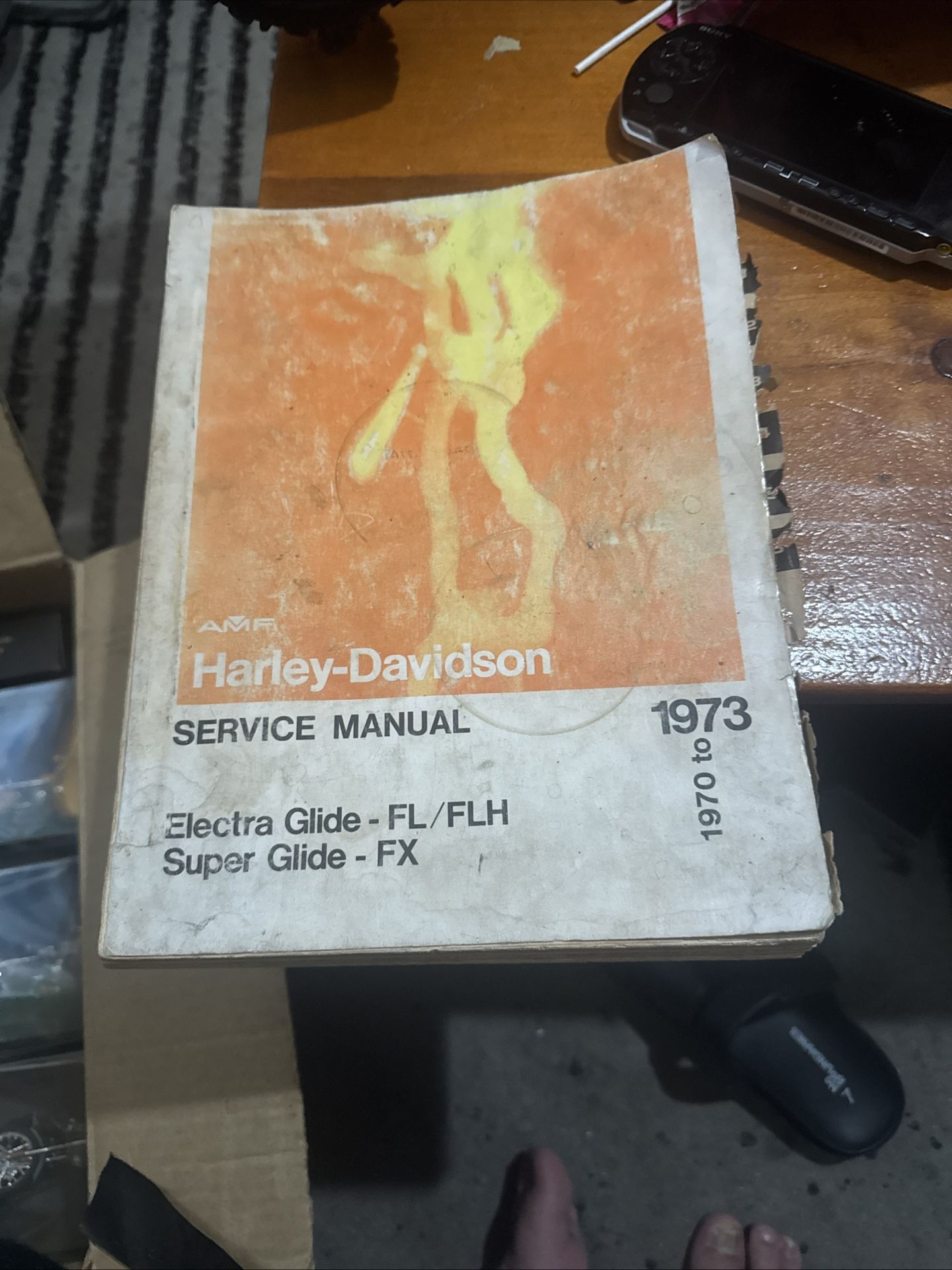 1970 through 1973 Harley Davidson service manual electra guide FL/flh super glide FX